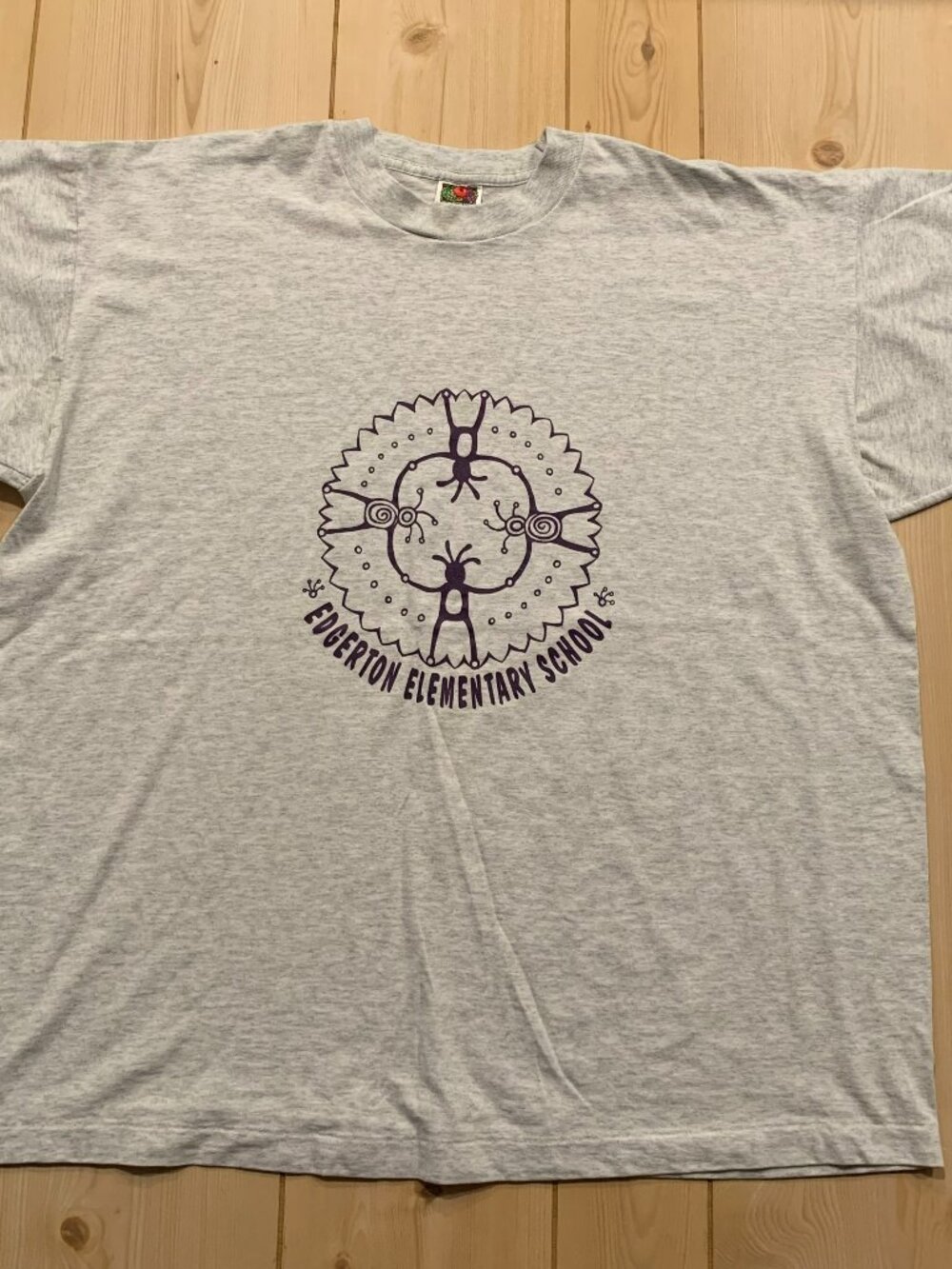 Vintage 90s Single Stitch Edgerton Elementary School Education T-Shirt XXL